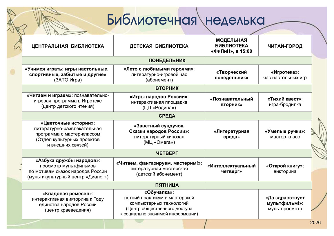 неделька
