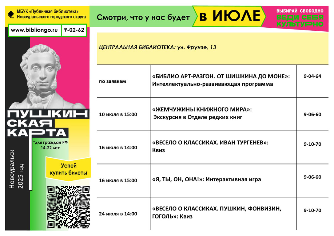 0 пушкинская карта июль 1