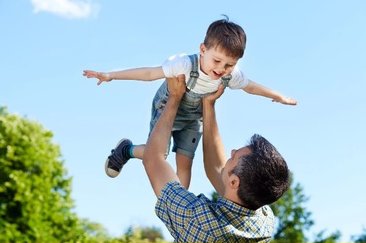 папа с сыном