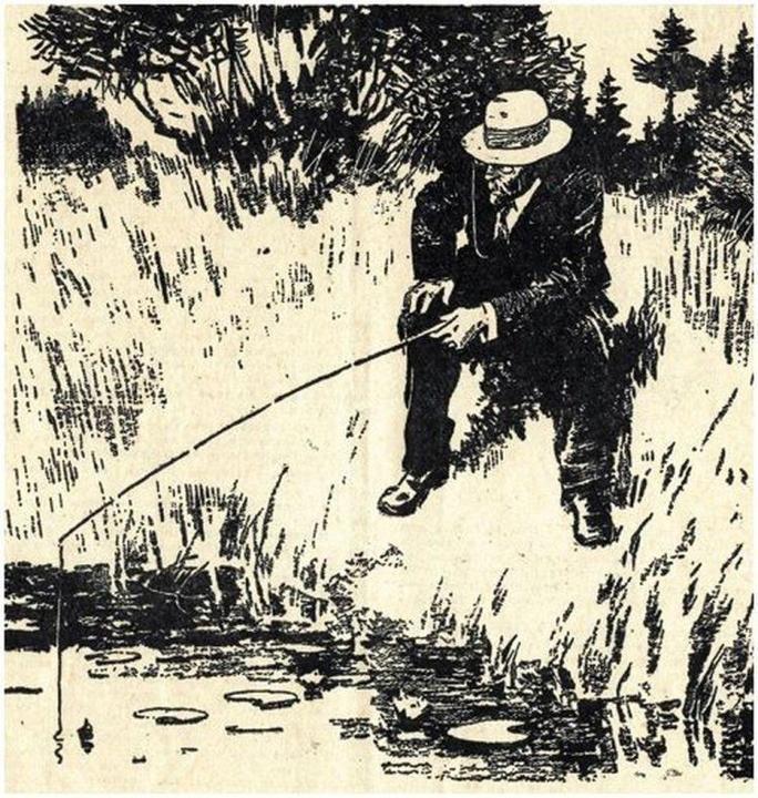 чехов рыбачит