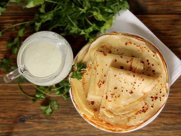 блины и каймак